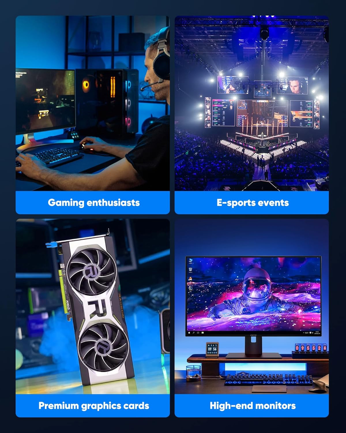 8K Displayport 1.4 Cable, VESA Certified 6.6FT DP Cord (8K@60Hz, 4K@144Hz, 2K@240Hz/165Hz), 32.4Gbps High Speed Display Port Cable for Gaming Monitor, Hdr/Freesync/G-Sync, Braided, Grey